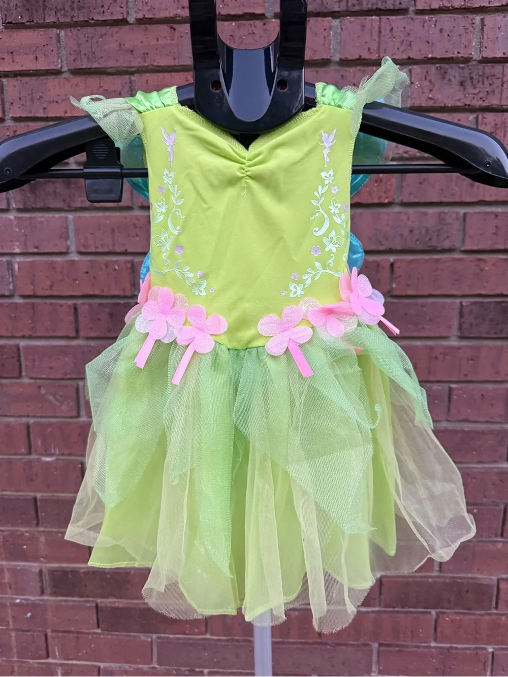 Disney Baby Tinkerbell Halloween Costume 12-18M Dress Detachable Wings Disguise